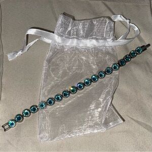 [NEW] Swarovski Blue Tennis Bracelet